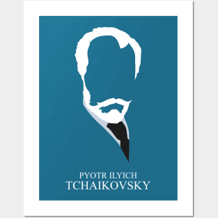 Pyotr Ilyich Tchaikovsky - Minimalist Portrait Posters and Art